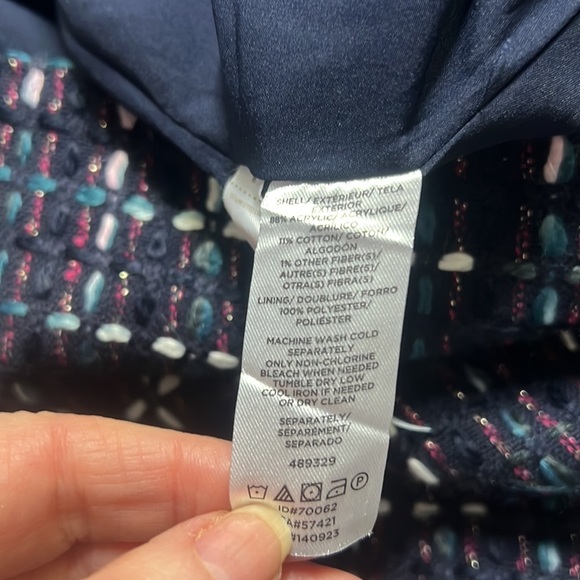 Loft Tweed Skirt Blue Purple - Picture 6 of 6